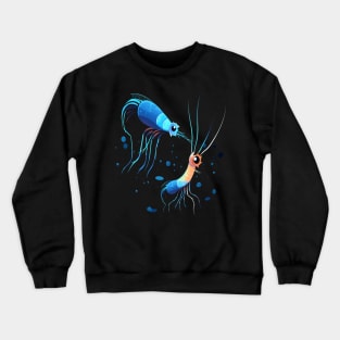 Blue Shrimp Fathers Day Crewneck Sweatshirt